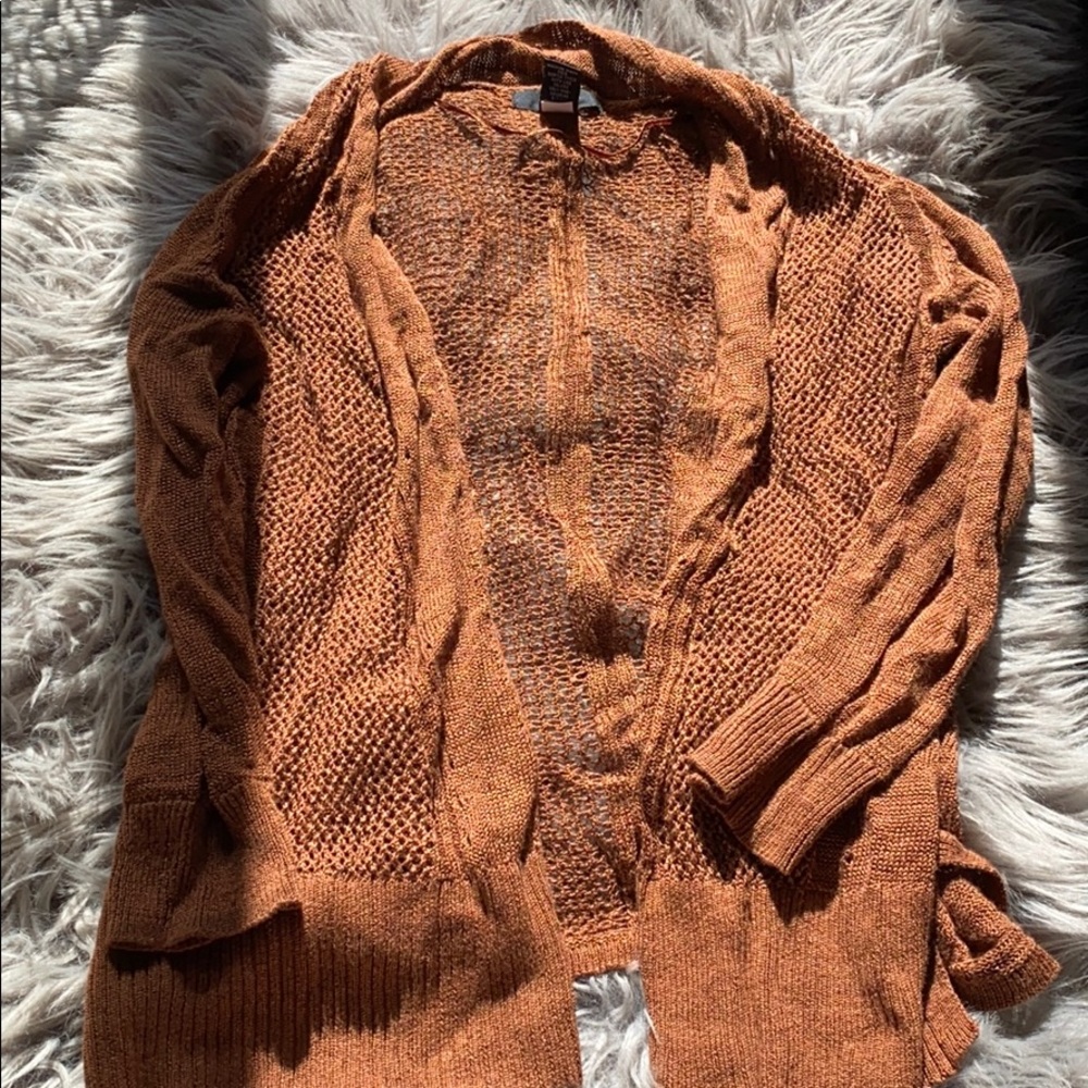 Brown cardigan